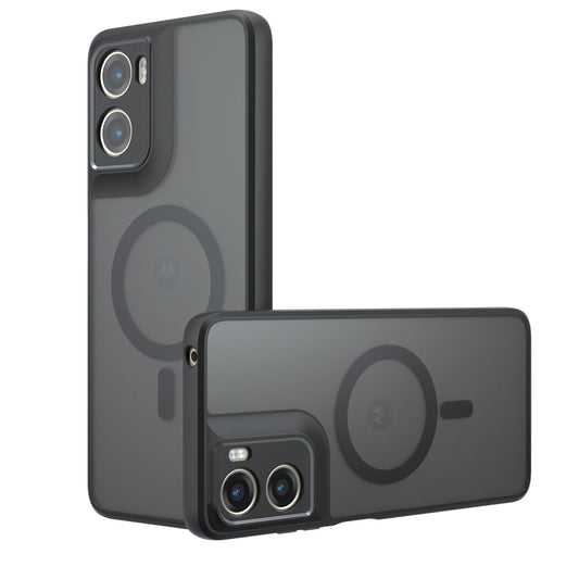 Puzdro MagSafe pre Motorola Moto G06, Techsuit, PureFrost, Saténová čierna