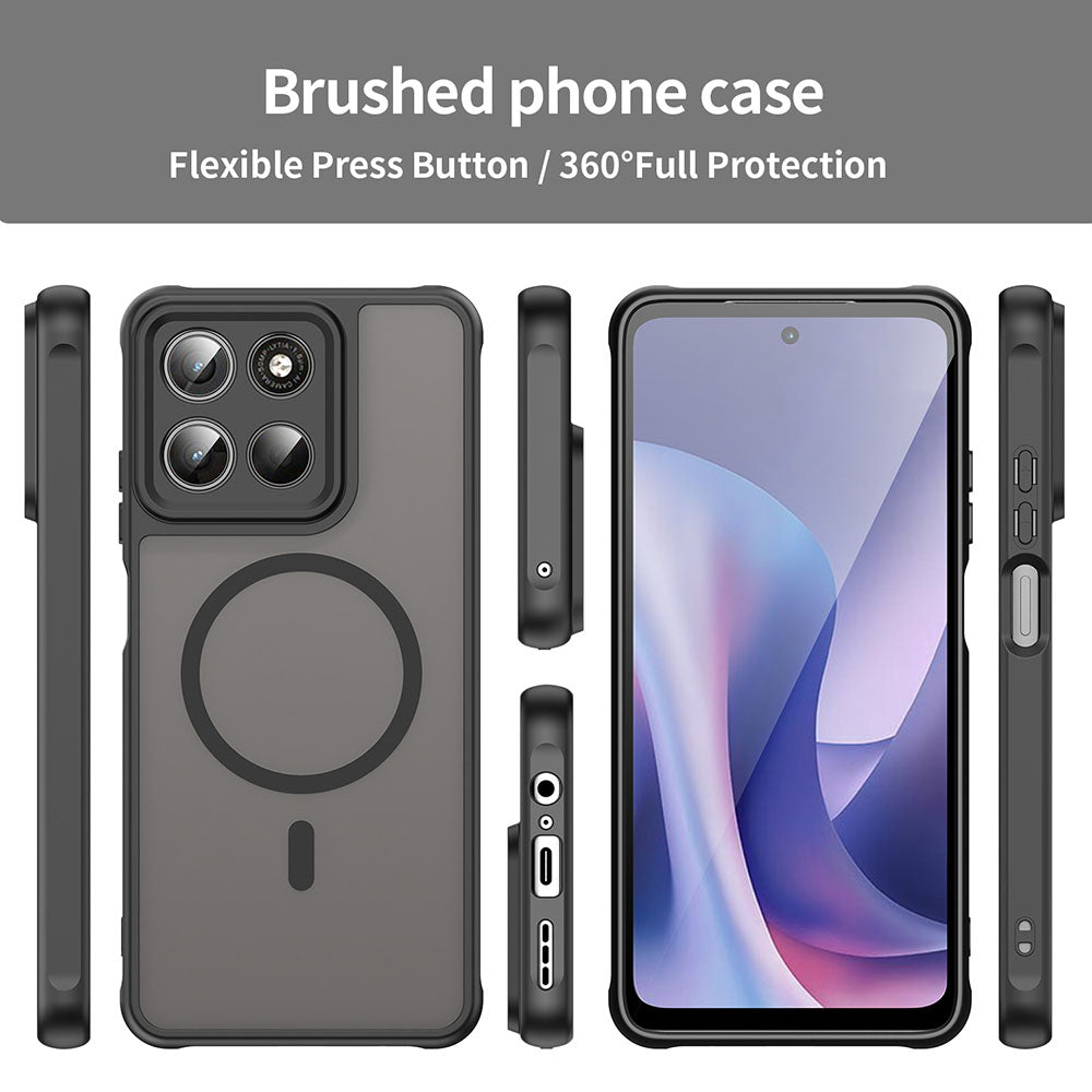 MagSafe puzdro pre Motorola Moto G47 / G37 Power / G37, Techsuit, HaloFrost II, čierne