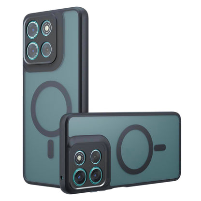 Puzdro MagSafe pre Motorola Moto G67 Power / G57 Power, Techsuit, PureFrost, Saténová Čierna