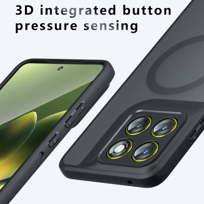 Puzdro MagSafe pre Motorola Moto G67 Power / G57 Power, Techsuit, PureFrost, Saténová Čierna