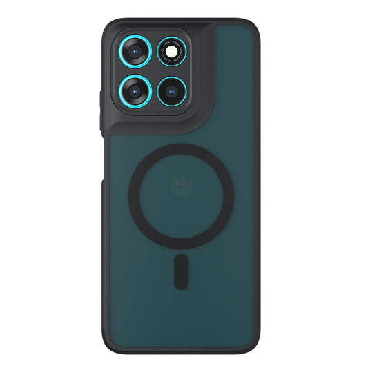 Puzdro MagSafe pre Motorola Moto G77 / G67, Techsuit, PureFrost, Saténová Čierna