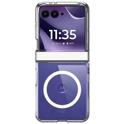 Puzdro MagSafe pre Motorola Razr 70 / Razr 60 / Razr 50, DUX DUCIS, priehľadné, číre
