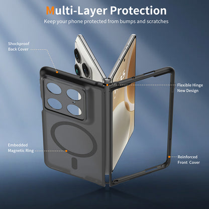 MagSafe puzdro pre Motorola Razr Fold, Techsuit, PureFrost, Čierna saténová