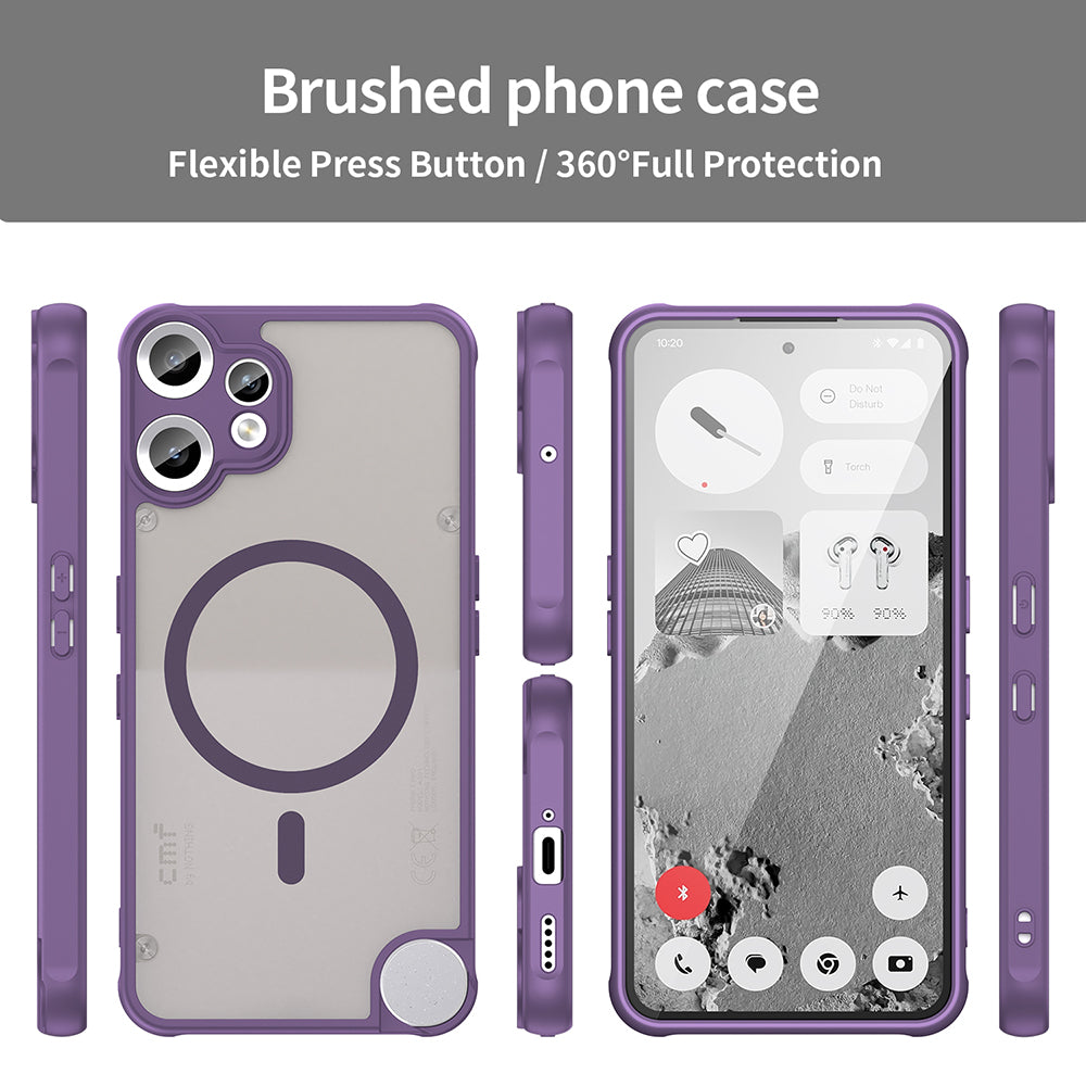 MagSafe puzdro pre Nothing CMF Phone 2 Pro, Techsuit, HaloFrost II, fialové
