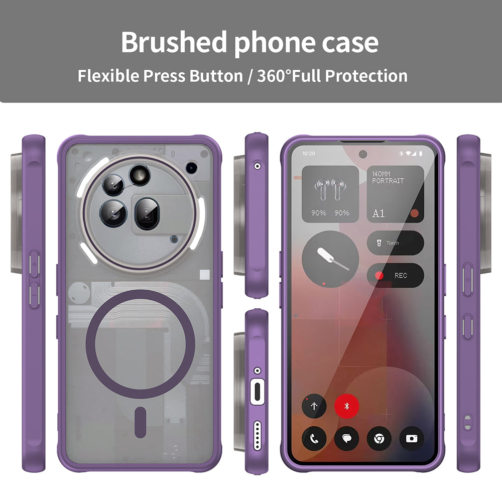 MagSafe puzdro pre Nothing Phone (3a) Pro, Techsuit, HaloFrost II, Fialová