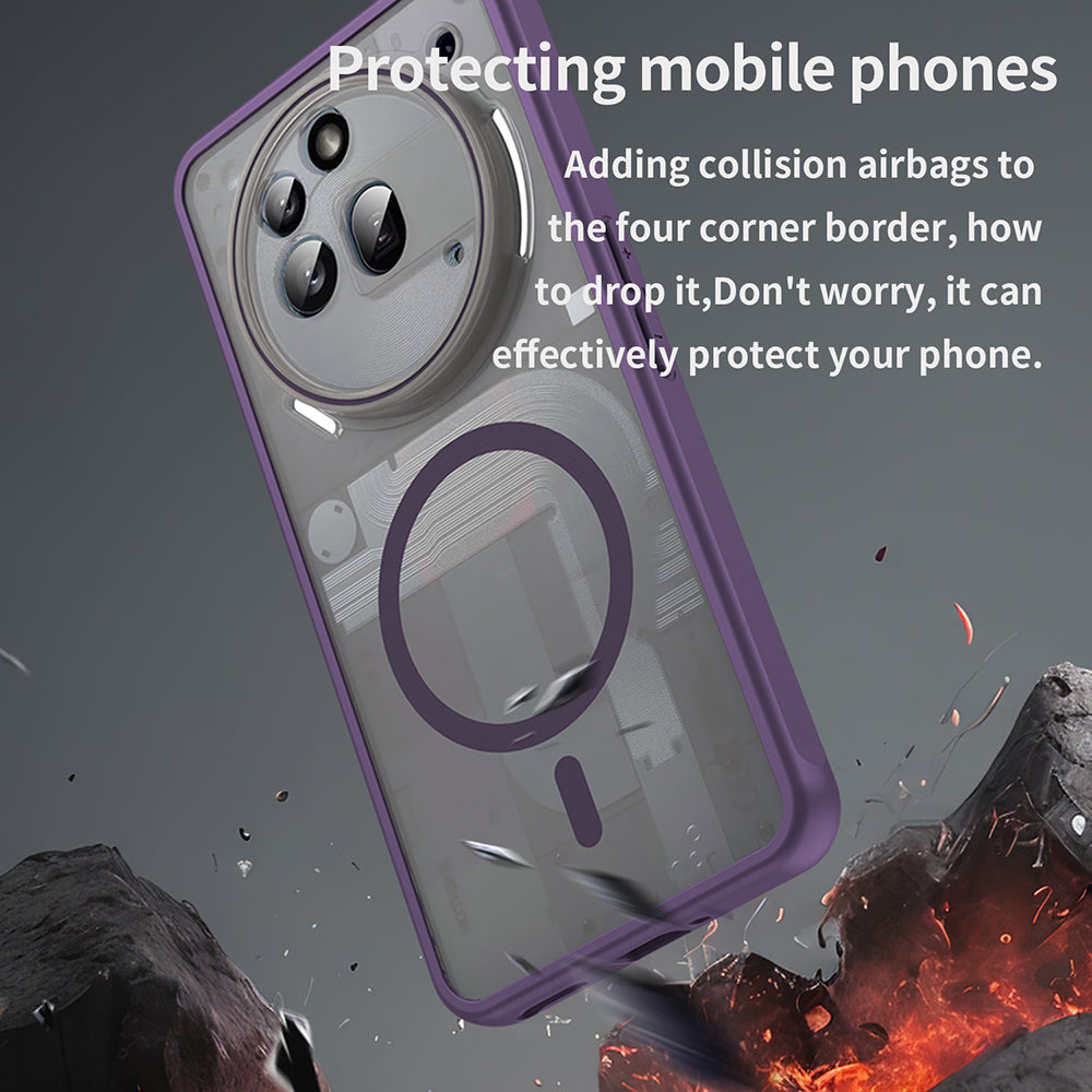 MagSafe puzdro pre Nothing Phone (3a) Pro, Techsuit, HaloFrost II, Fialová