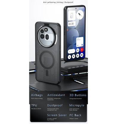 MagSafe puzdro pre Nothing Phone (3a) Pro, Techsuit, PureFrost, čierne