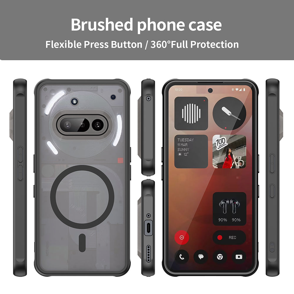 MagSafe puzdro pre Nothing Phone (3a), Techsuit, HaloFrost II, čierne