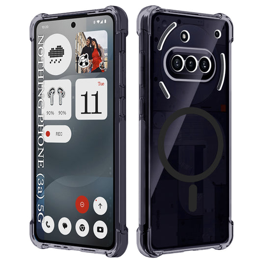 MagSafe puzdro pre Nothing Phone (3a), Techsuit, priehľadné odolné proti otrasom, dymové