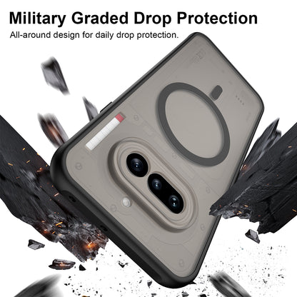 Puzdro MagSafe pre Nothing Phone (4a) Pro, Techsuit, HaloFrost II, Čierne