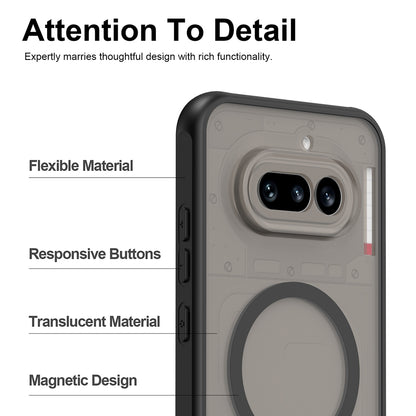 Puzdro MagSafe pre Nothing Phone (4a) Pro, Techsuit, HaloFrost II, Čierne