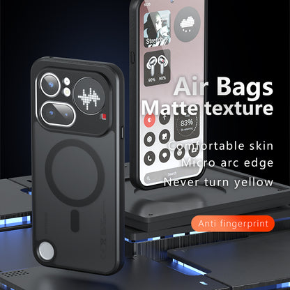 MagSafe puzdro pre Nothing Phone (4b), Techsuit, PureFrost, Čierna saténová
