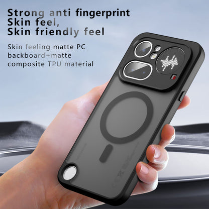 MagSafe puzdro pre Nothing Phone (4b), Techsuit, PureFrost, Čierna saténová
