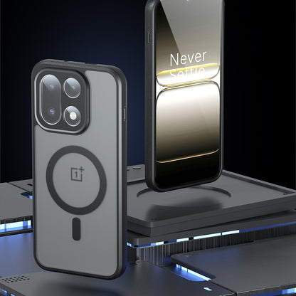 Puzdro MagSafe pre OnePlus 15, Techsuit, PureFrost, Saténová Čierna
