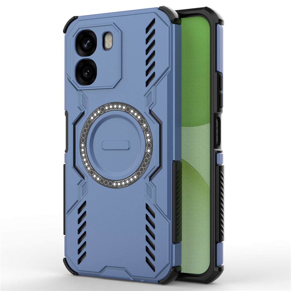 Puzdro MagSafe pre Oppo A6 4G, Techsuit, ArmorMag, Modrá