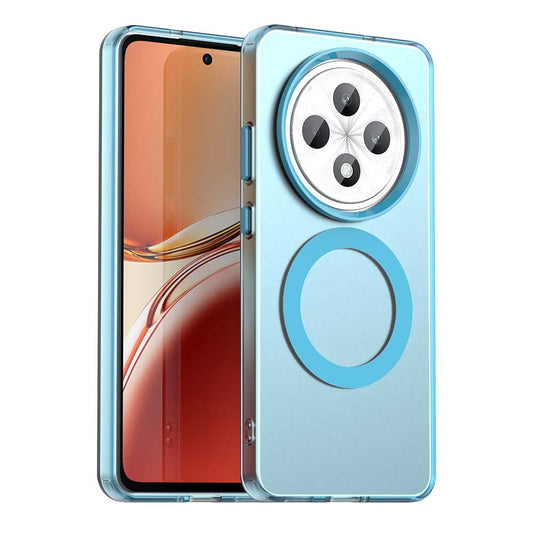MagSafe puzdro pre Oppo Reno12 FS 5G / Reno12 FS 4G / Reno12 F 4G / Reno12 F, Techsuit, CandyCase, Modré