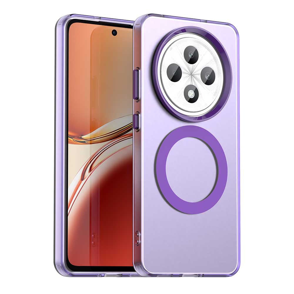 MagSafe puzdro pre Oppo Reno12 FS 5G / Reno12 FS 4G / Reno12 F 4G / Reno12 F, Techsuit, CandyCase, fialové