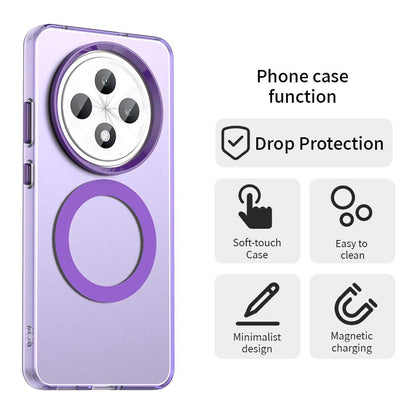 MagSafe puzdro pre Oppo Reno12 FS 5G / Reno12 FS 4G / Reno12 F 4G / Reno12 F, Techsuit, CandyCase, fialové