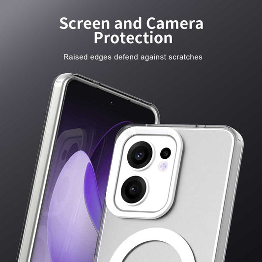 MagSafe puzdro pre Oppo Reno13 FS 5G / Reno13 F 4G / Reno13 F, Techsuit, CandyCase, Biele
