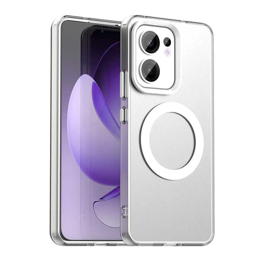 MagSafe puzdro pre Oppo Reno13 FS 5G / Reno13 F 4G / Reno13 F, Techsuit, CandyCase, Biele