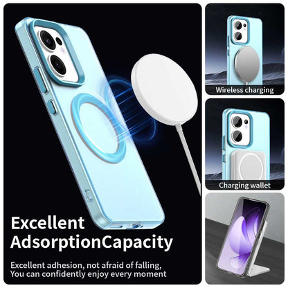 MagSafe puzdro pre Oppo Reno13 FS 5G / Reno13 F 4G / Reno13 F, Techsuit, CandyCase, modré