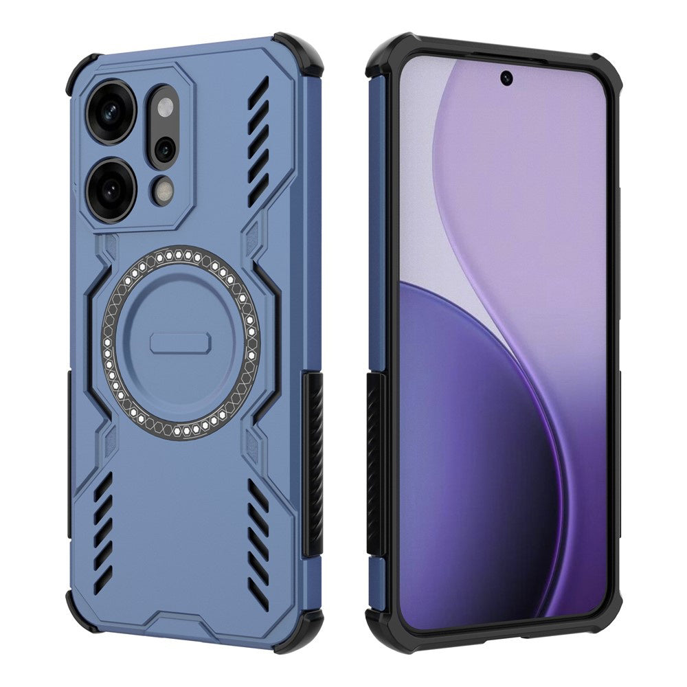 MagSafe puzdro pre Oppo Reno14 Pro, Techsuit, ArmorMag, modré