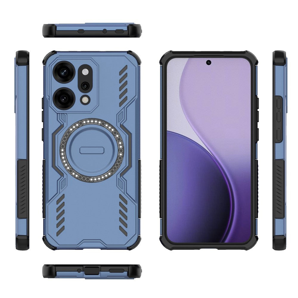 MagSafe puzdro pre Oppo Reno14 Pro, Techsuit, ArmorMag, modré