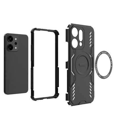 MagSafe puzdro pre Oppo Reno14 Pro, Techsuit, ArmorMag, modré