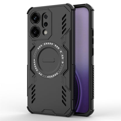 MagSafe puzdro pre Oppo Reno14, Techsuit, ArmorMag, čierne