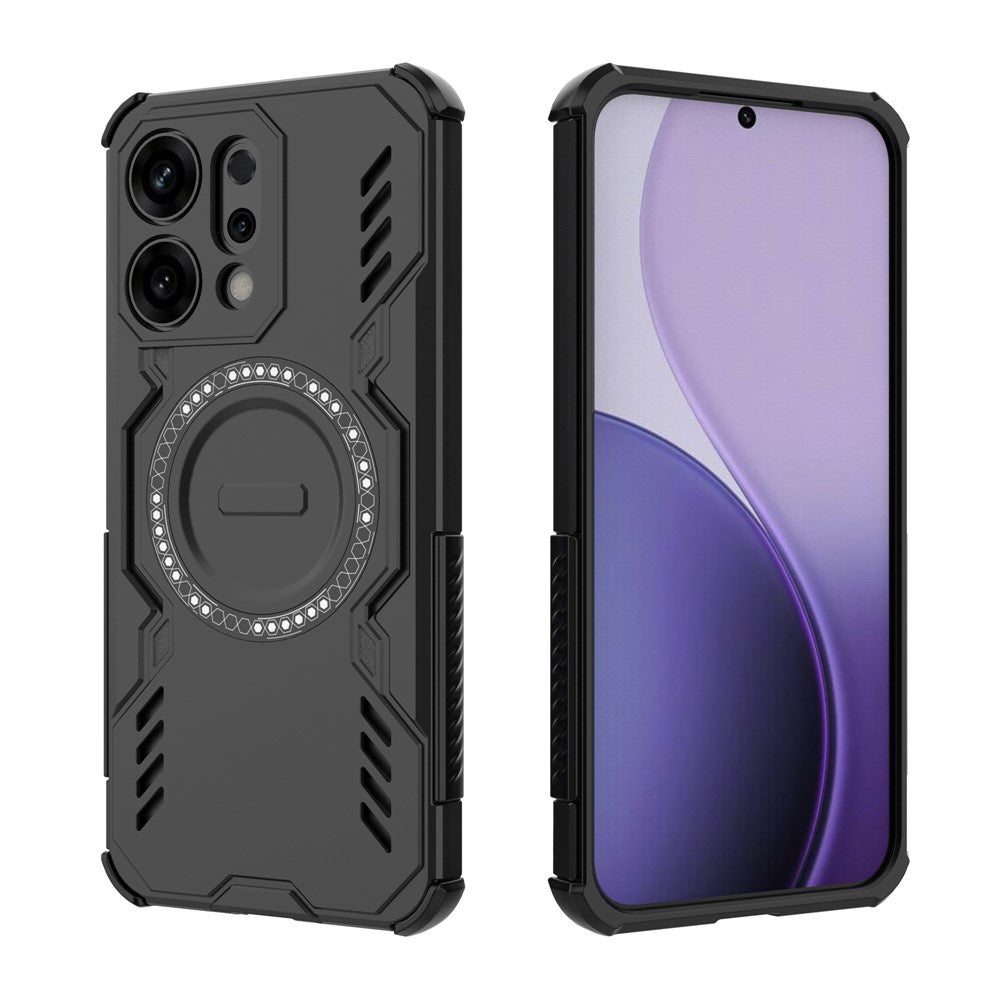 MagSafe puzdro pre Oppo Reno14, Techsuit, ArmorMag, čierne