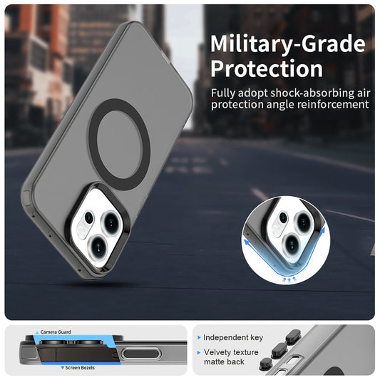 Puzdro MagSafe pre Oppo Reno14, Techsuit, CandyCase, Čierne