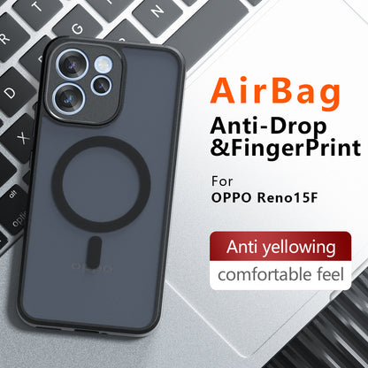 MagSafe puzdro pre Oppo Reno15 FS / Reno15 F, Techsuit, PureFrost, Čierna Matná