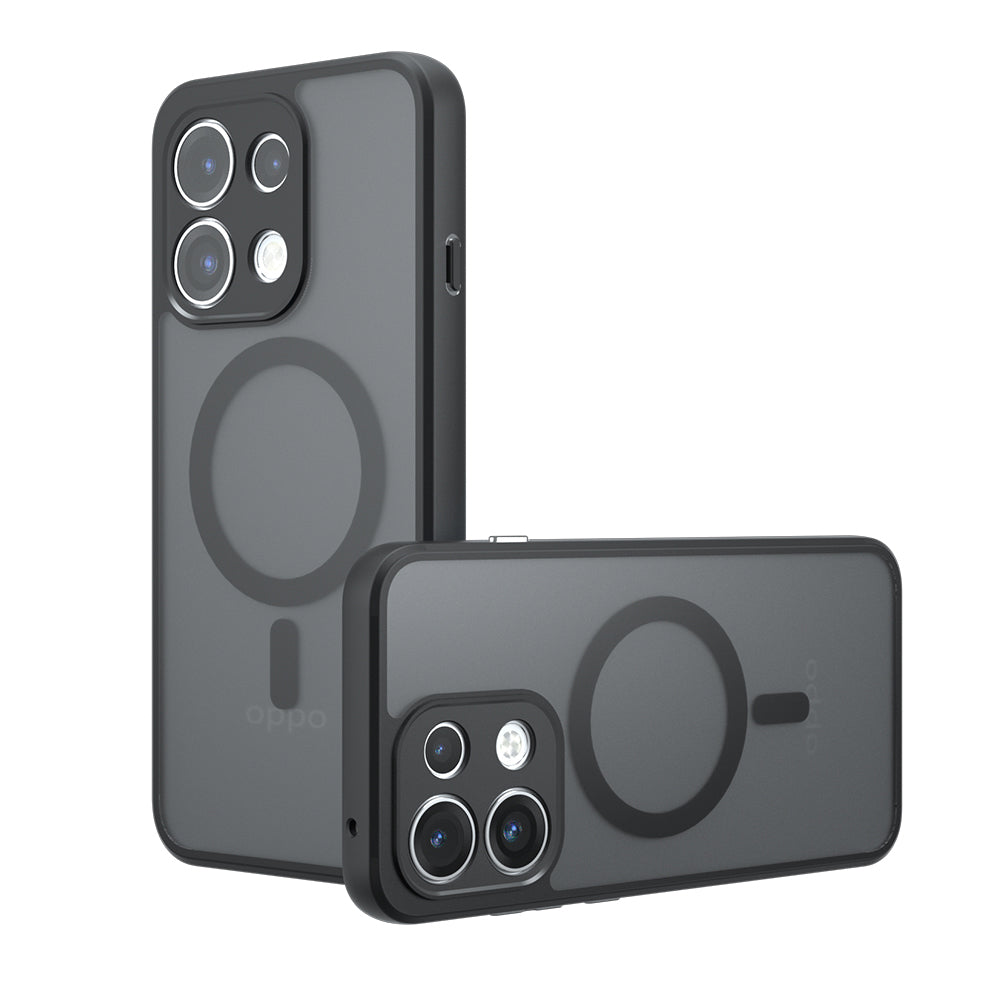 MagSafe puzdro pre Oppo Reno16 F / Reno16 FS, Techsuit, PureFrost, Čierna saténová