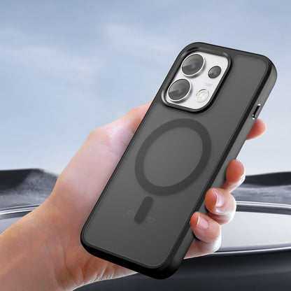 MagSafe púzdro pre Oppo Reno16 Pro, Techsuit, PureFrost, Čierna saténová