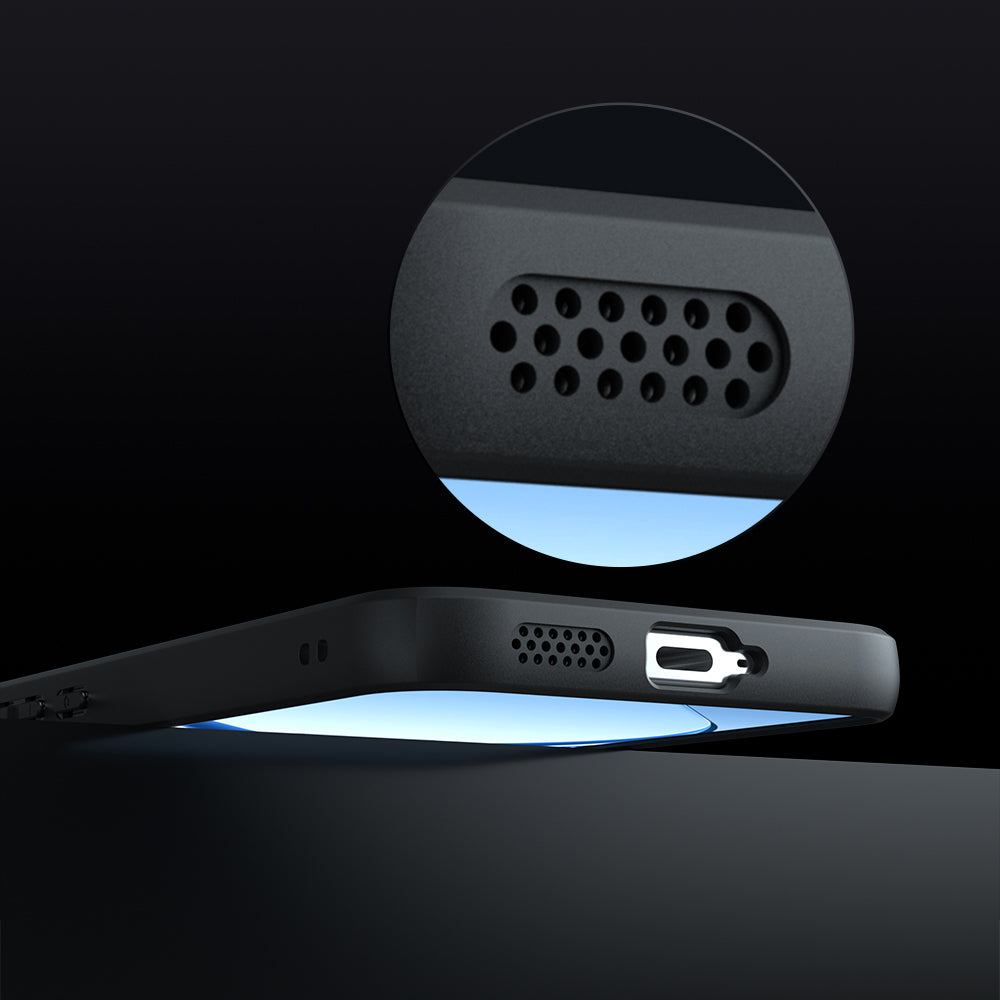 MagSafe puzdro pre Realme 16, Techsuit, PureFrost, Čierna saténová