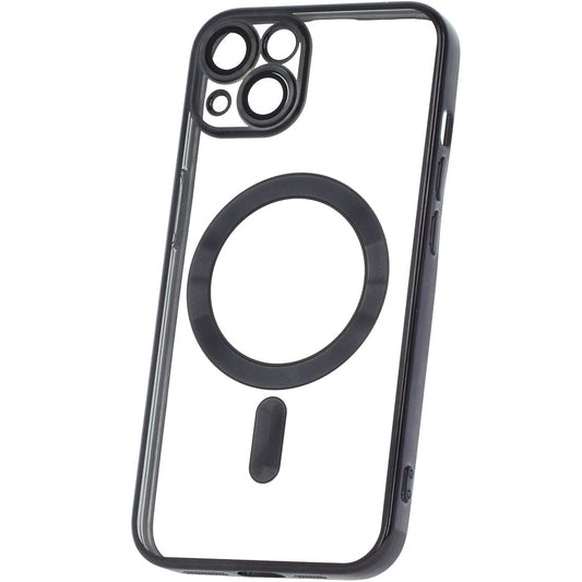 MagSafe puzdro pre Samsung Galaxy A26 A266, OEM, Color Chrome Mag, čierne