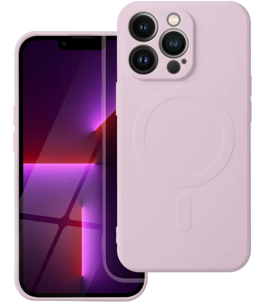 MagSafe puzdro pre Samsung Galaxy A57 5G, OEM, Silicone Mag, Ružové