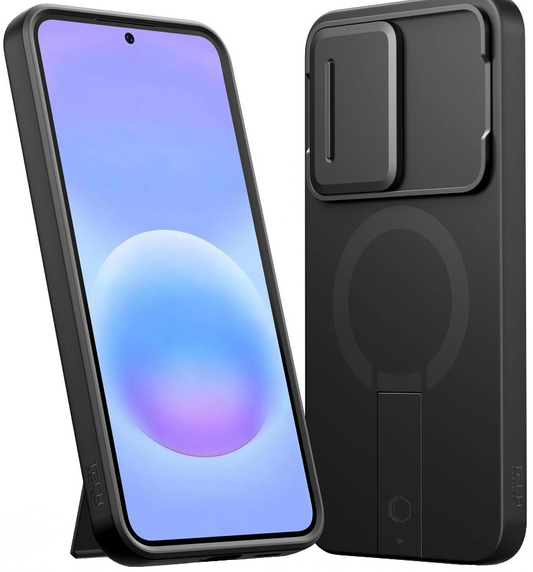 MagSafe puzdro pre Samsung Galaxy A57 5G, Tech-Protect, Kevlar Aura, čierne