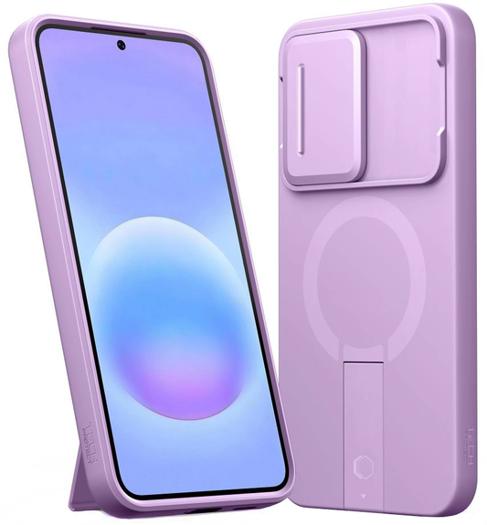 MagSafe puzdro pre Samsung Galaxy A57 5G, Tech-Protect, Kevlar Aura, Fialová