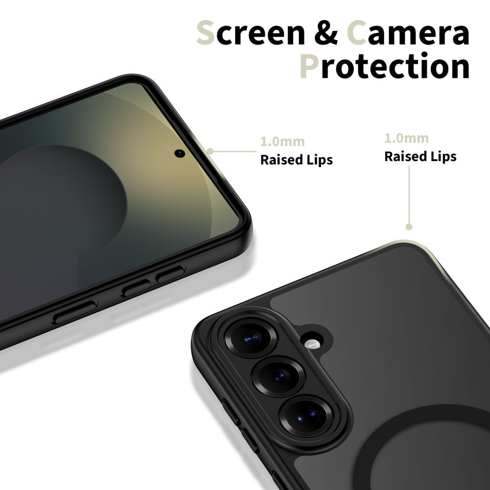 Puzdro MagSafe pre Samsung Galaxy S26 S942, Tech-Protect, BasicMag, Matná Čierna