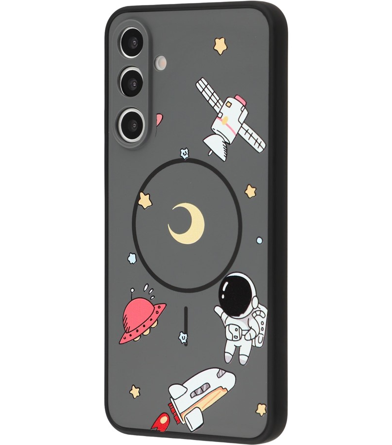 MagSafe puzdro pre Samsung Galaxy S26 Ultra S948, OEM, Kreslený astronaut, sivá