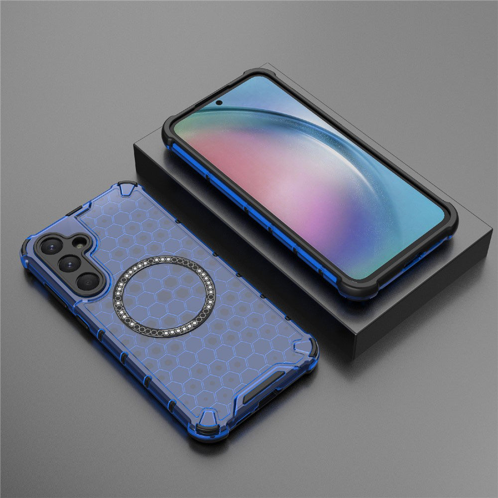 MagSafe puzdro pre Samsung Galaxy A26 A266, Techsuit, HoneyComb Shield, Modré