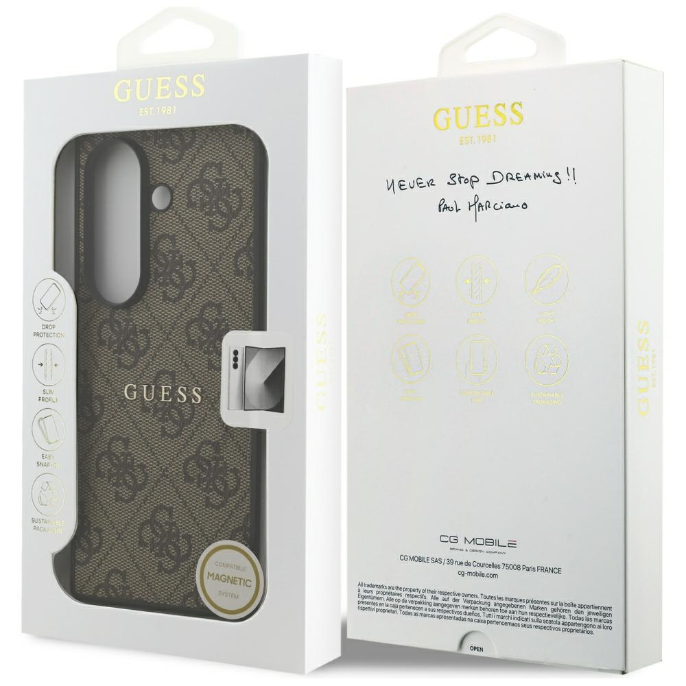 MagSafe puzdro pre Samsung Galaxy Z Fold7 F966, Guess, 4G Classic, Hnedé, Znovu zabalené