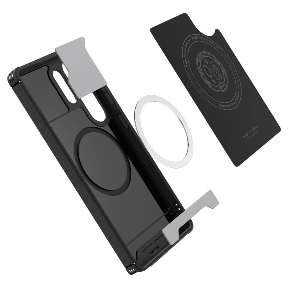 MagSafe Case for Samsung Galaxy S25 Ultra S938, Spigen, Mag Armor, Black ACS08913