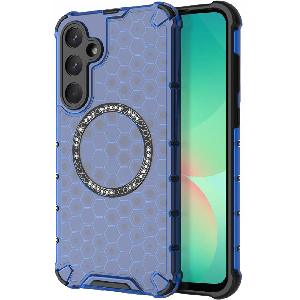 MagSafe puzdro pre Samsung Galaxy A26 A266, Techsuit, HoneyComb Shield, Modré