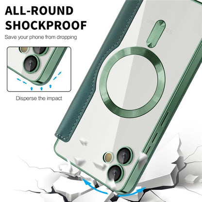 MagSafe puzdro pre Samsung Galaxy A05 A055, Techsuit, SmartMag Book, Zelené