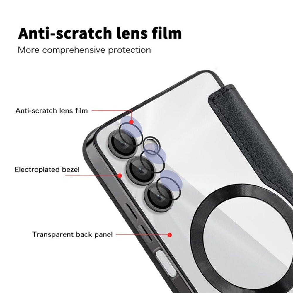 MagSafe puzdro pre Samsung Galaxy A05s A057, Techsuit, SmartMag Book, Čierne