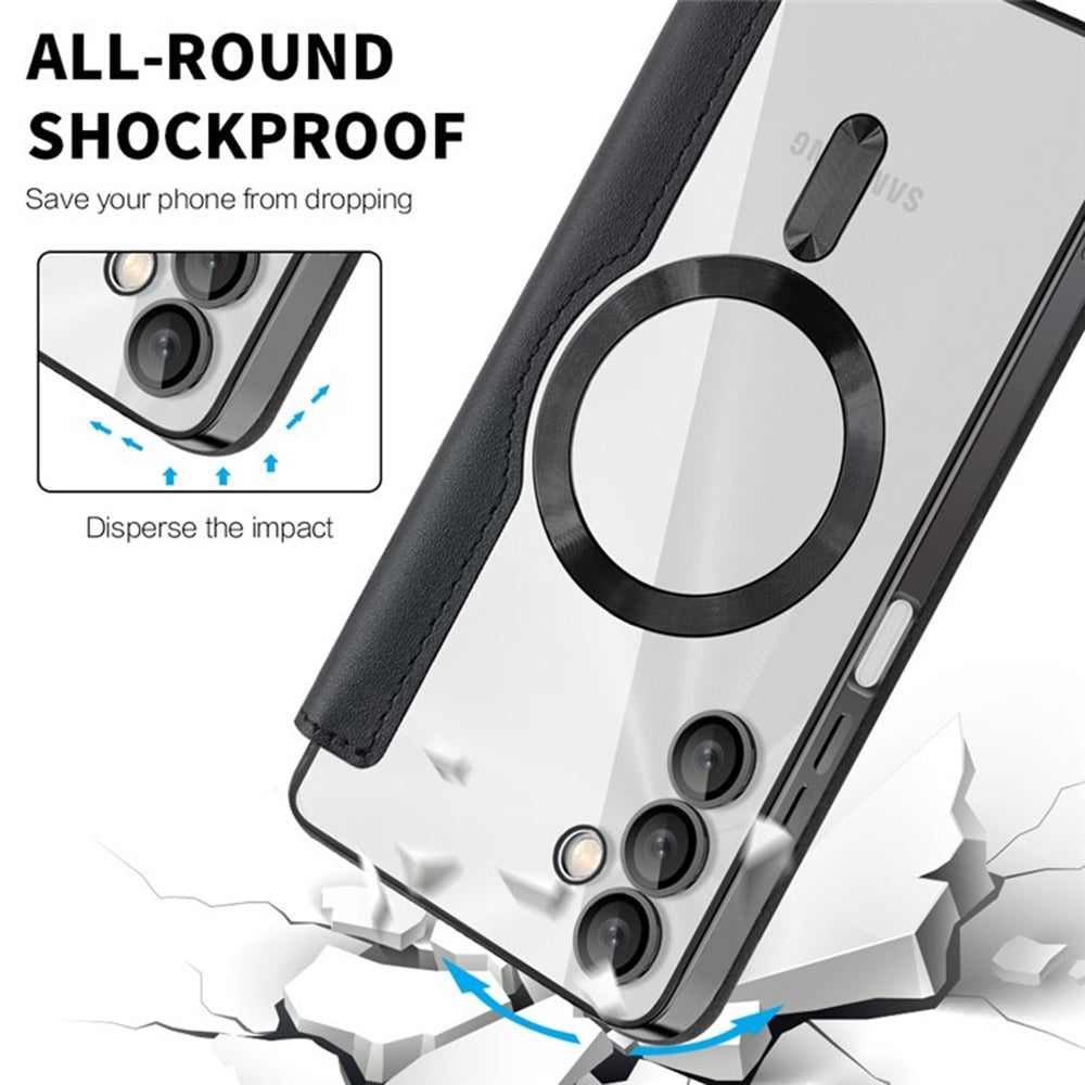 MagSafe puzdro pre Samsung Galaxy A05s A057, Techsuit, SmartMag Book, Čierne