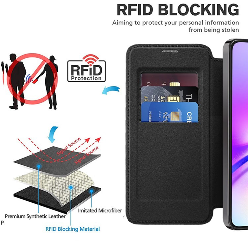 MagSafe puzdro pre Samsung Galaxy A05s A057, Techsuit, SmartMag Book, Čierne
