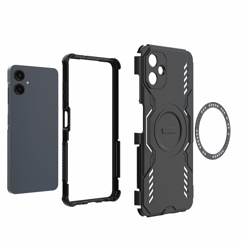MagSafe puzdro pre Samsung Galaxy A06 A065, Techsuit, ArmorMag, Čierne